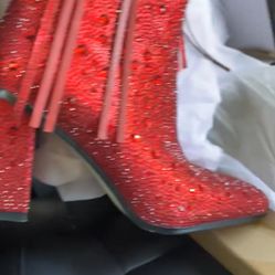 Knee High Red Boots Size 5- But Also Fits Someone Size 6. Brand New In The Box Never Worn. I’m In Longmont During The Week And In Denver On The Weeken