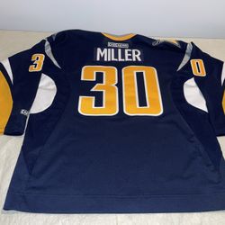 Ryan Miller CCM Jersey Buffalo Sabres Blue Slug Mens Xl Mic Sewn Clean Vintage