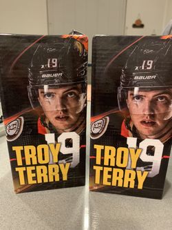 Troy Terry ducks Hockey Bobble Heads