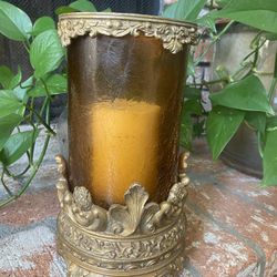 vintage antique inspired candle holder 