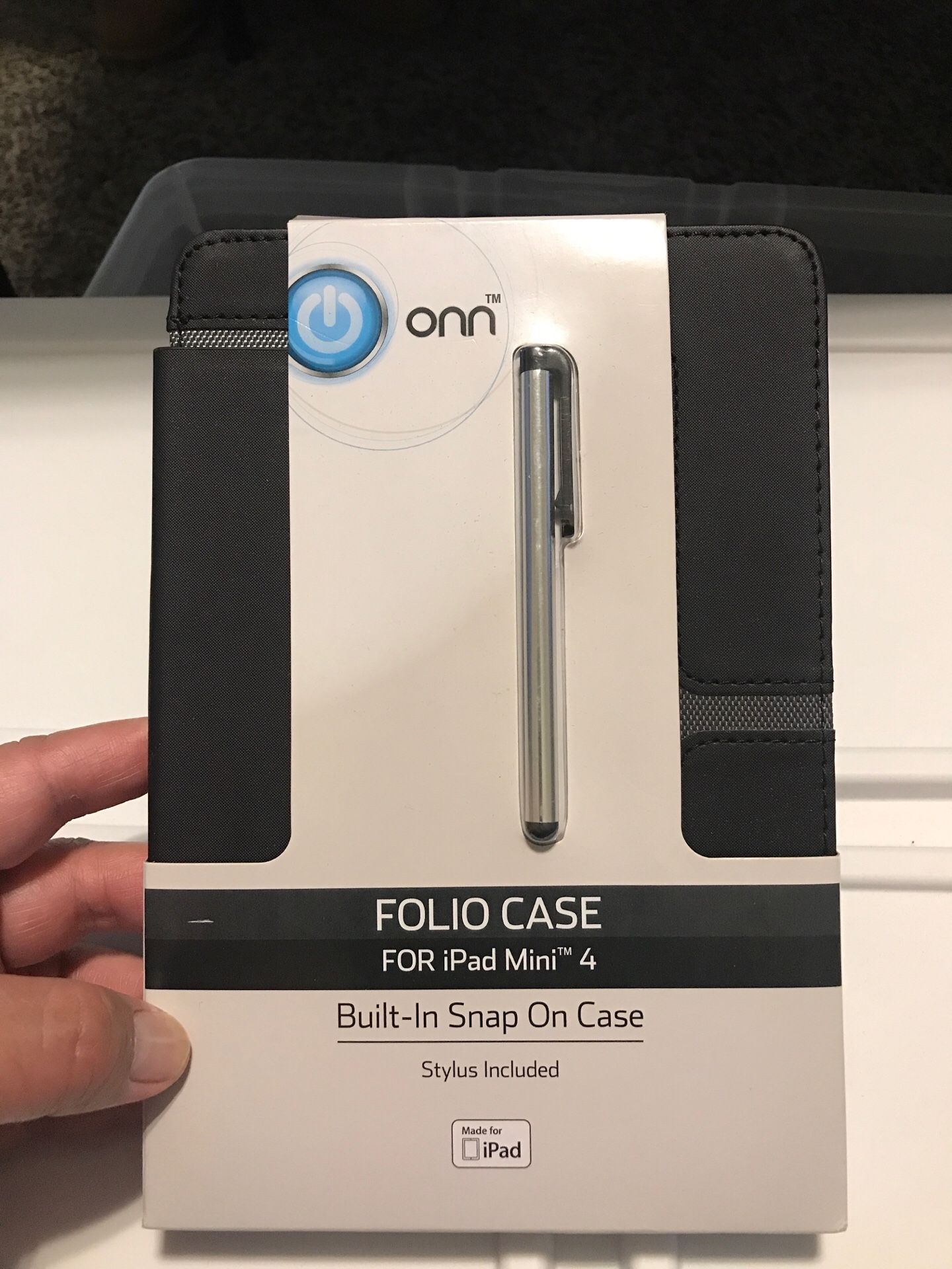iPad case with stylus