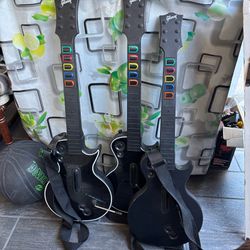 Guitar Hero Les Paul Gibson x3 Lot Ps3 No Dongles