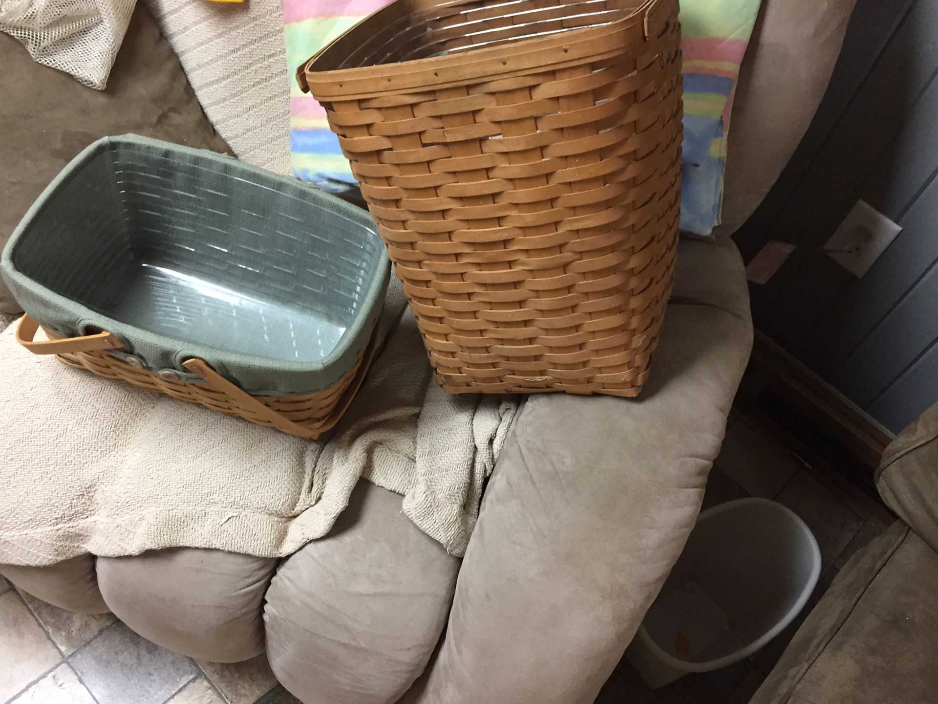 Longaberger Baskets Authentic $50 for both