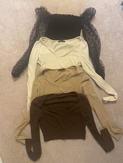 4 SHEIN Long Sleeve Tops 