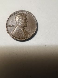 1963-Lincoln Penny no Mint Mark