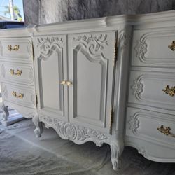White Dresser Solid Wood 