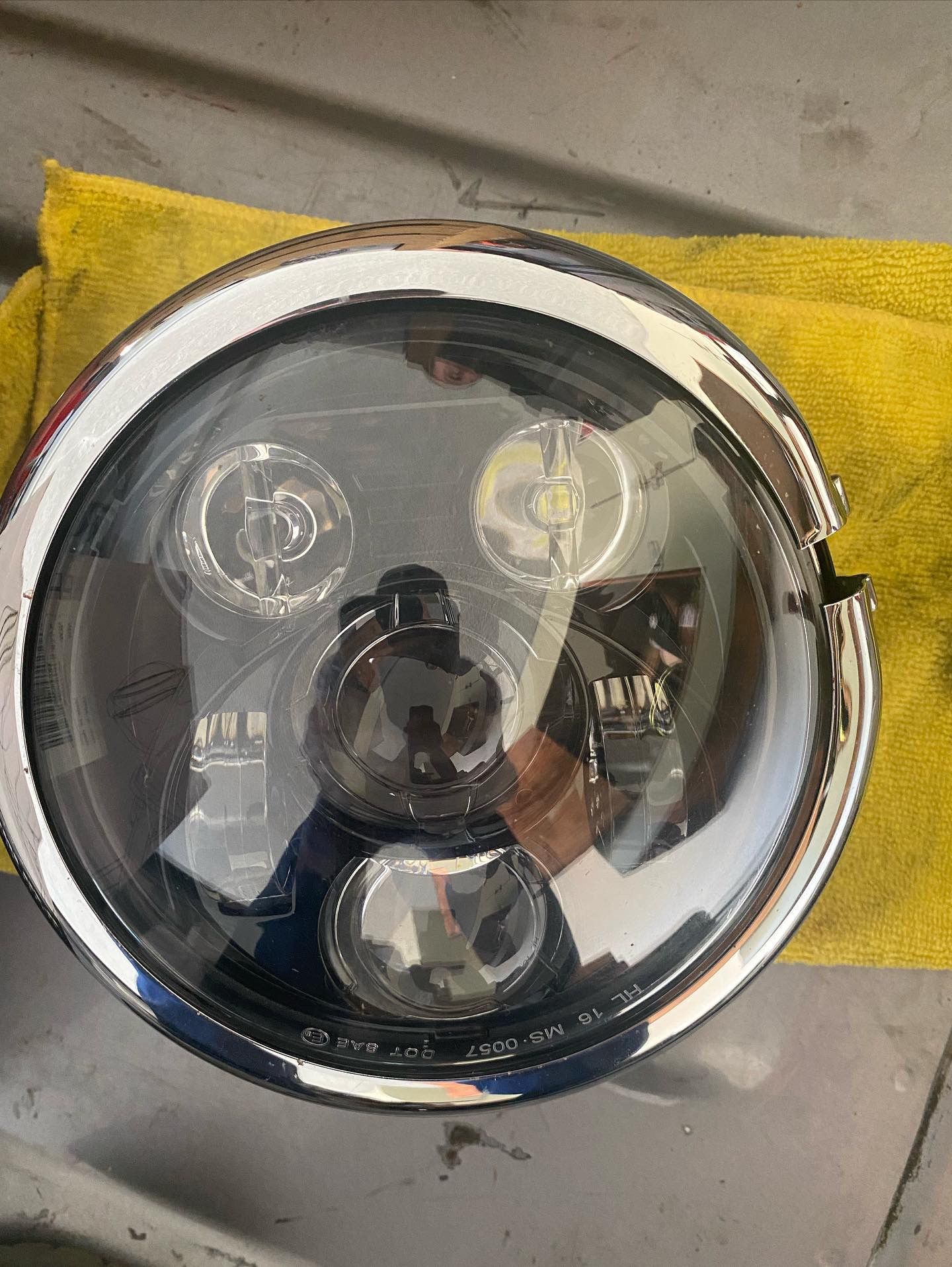Harley Davidson led headlight