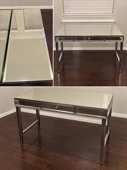 Mirrored Desk set of 2