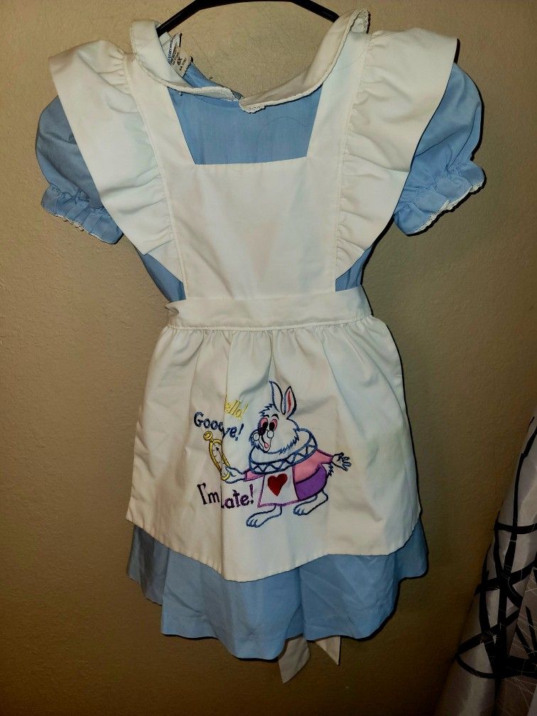 Vintage Alice In Wonderland Disney Dress  6x