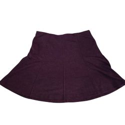 Loft plum elastic A-line skirt, L. EUC.