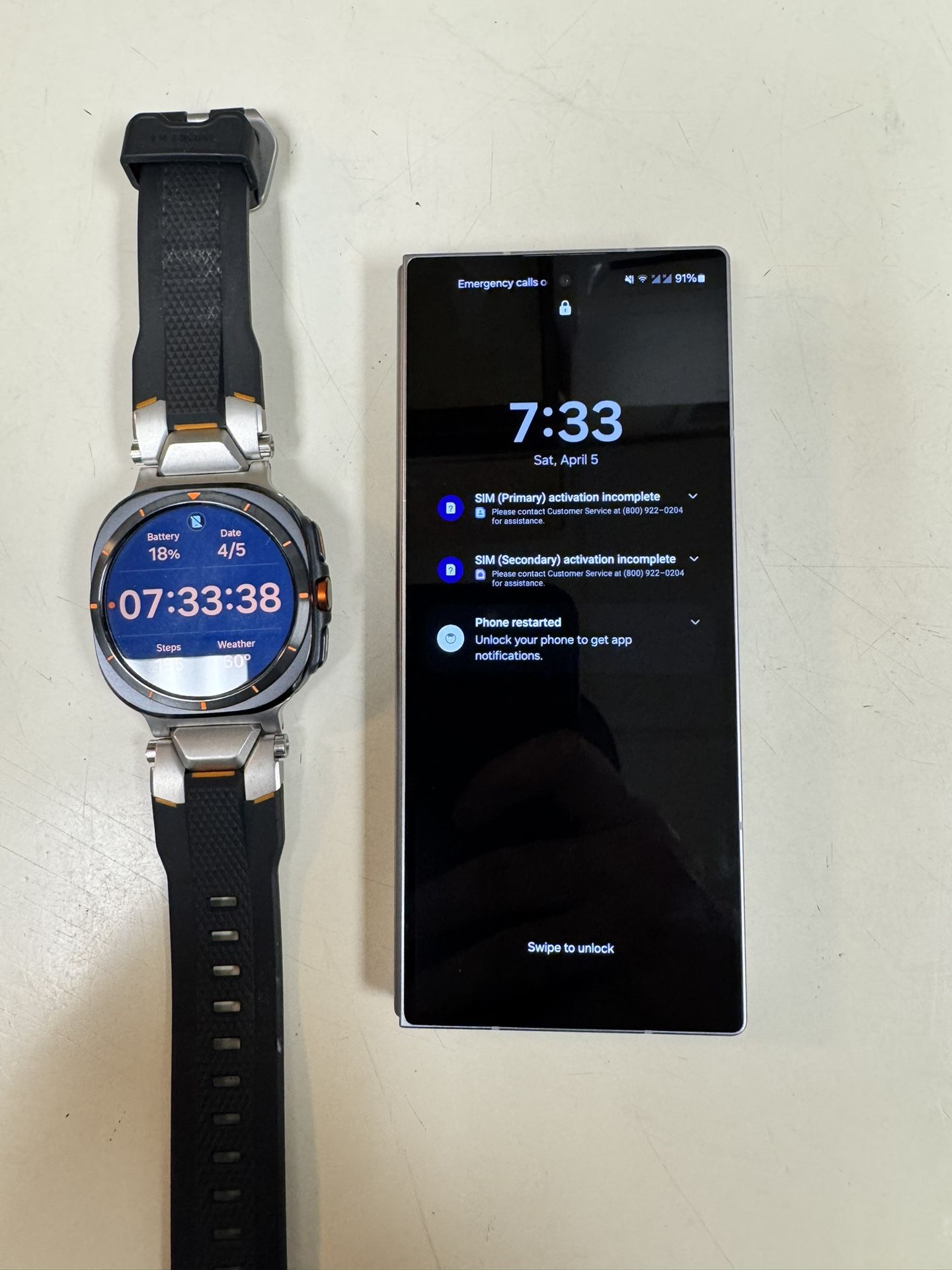 Z Fold 6 And Galaxy Watch Ultra