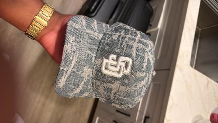 Denim Padres strap back