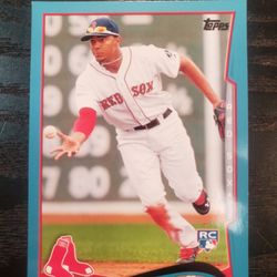 Topps Walmart Blue Variation Baseball Card Xander Bogarts Rookie