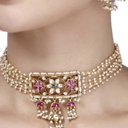 Rice Pearls Choker Set