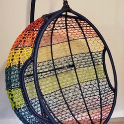 Rainbow Ombre Hanging Chair From The Now Close pier one Imports