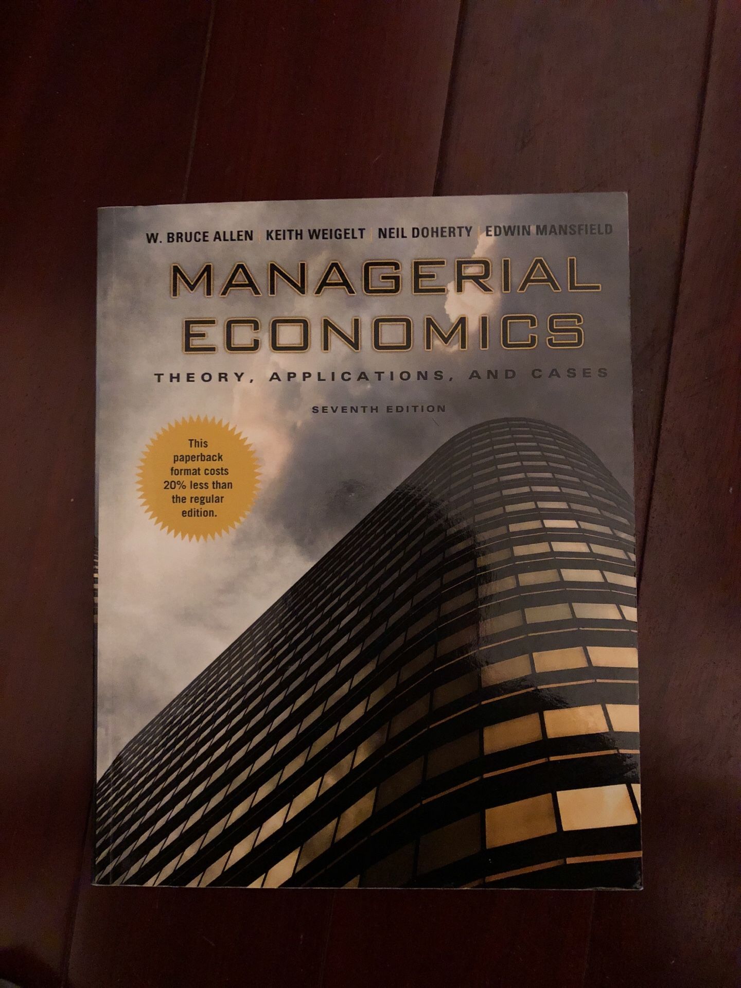 Managerial Economics 7th Edition Textbook