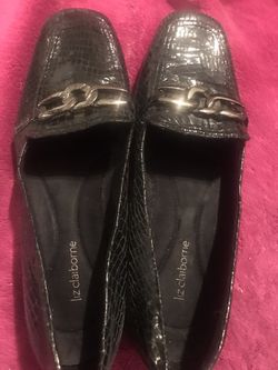 Women’s Black Patent Loafers Size 10 Liz Claiborne