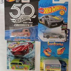  HOTWHEELS. 4 HOTWHEELS for 14 Bucks, See Pic's Of Set's 