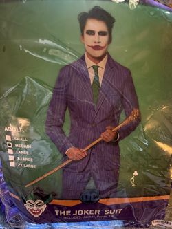 The joker suit costume size medium