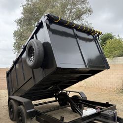 New 8x4x12 Hydraulic Dump Trailer With Accessories 💎