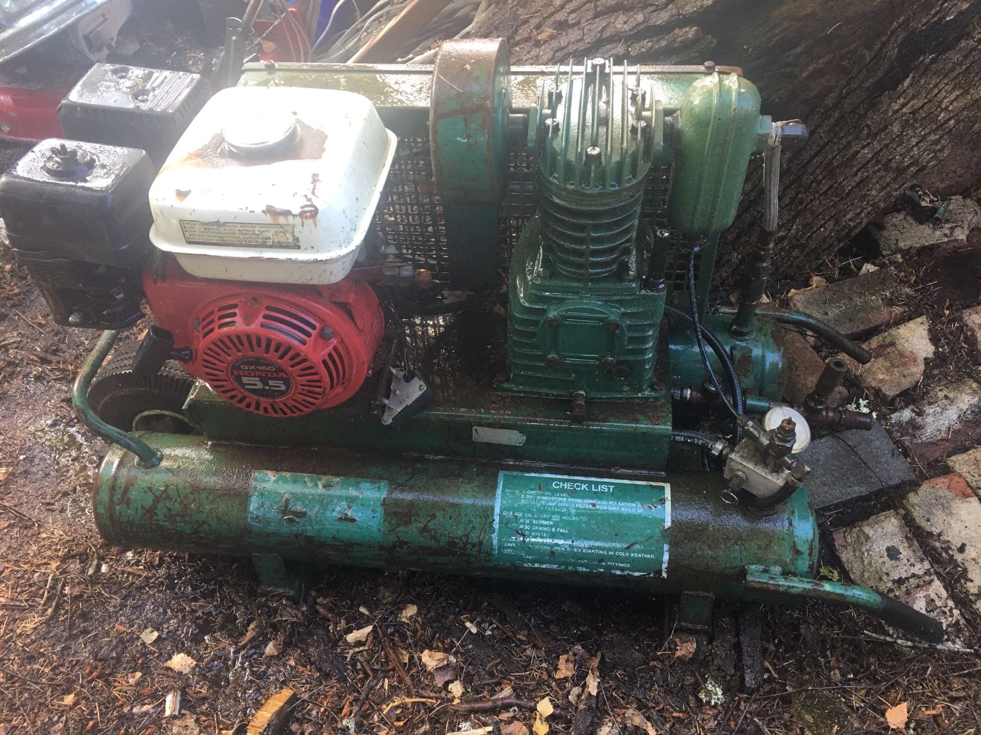 Air compressor gas honda 5.5 Hp