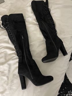 Black High Rise Boots