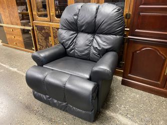 Black Rocking Manual Reclining Armchair