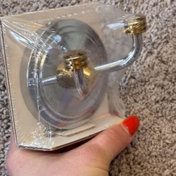 GINGER METRO DOUBLE HOOK POLISHED CHROME/POL BRASS 0811-26/3 (Open Box) - 1 Available