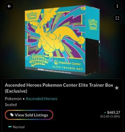 Pokémon Ascended Hero’s ETB x2