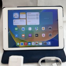 Apple iPad 5th Gen, Fingerprint Touch ID, Cable & Charger,  A1822 (5th Generation iPad Air Tablet)