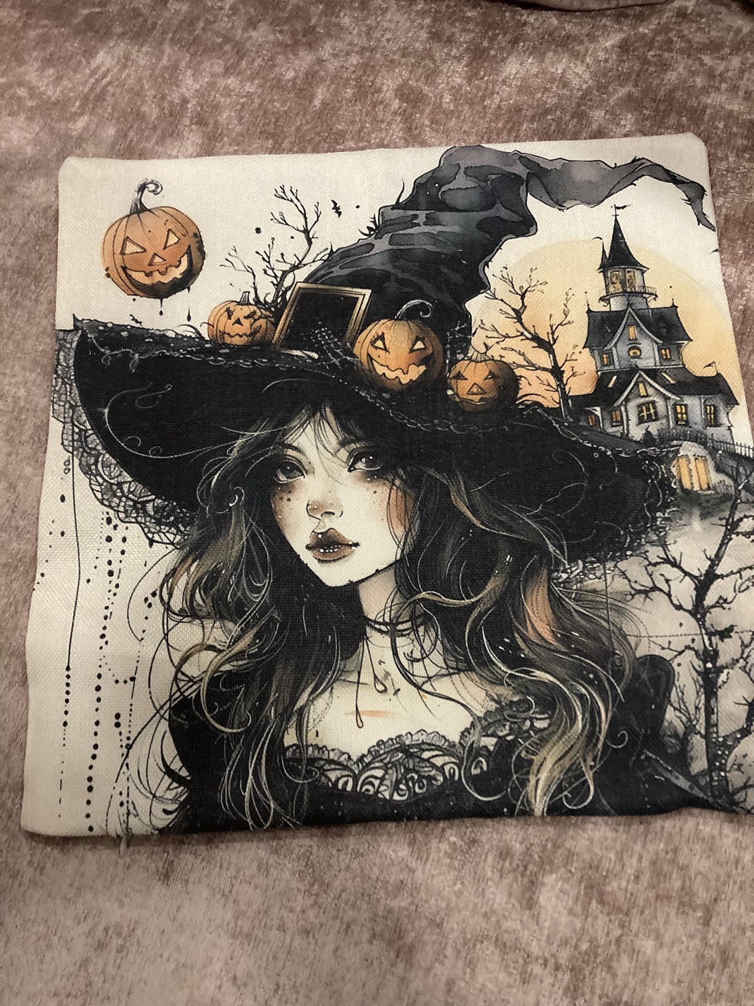 Witch   18 X 18 Pillow Cover 
