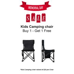 Kids Camping Chair, $25 - Buy 1, Get 1 Free