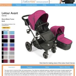 Baby Roues Stroller/Pram Combo 