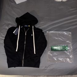 Black Ralph Lauren jacket White horse