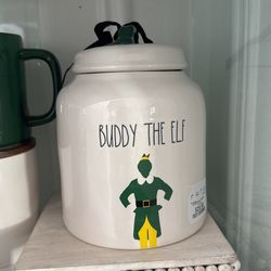 Rae Dunn “BUDDY THE ELF” Canister