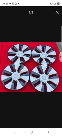 Tesla Model Y 2020-2024 Tesla Model 3 2017-2021 OEM Wheel Cover Hubcap 19" (4)