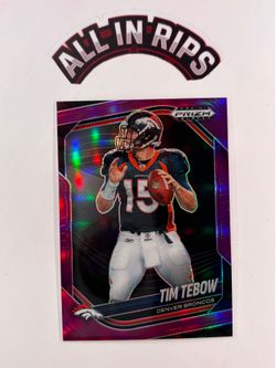 Panini 2025 Prizm Black Purple Tim Tebow Denver Broncos  /99