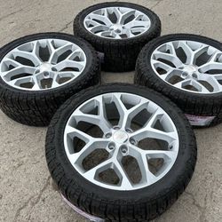 New 22” Chevy Rims And New Tires 22 GMC Wheels Silverado Tahoe Sierra