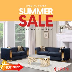 2 PC SOFA AND LOVESEAT