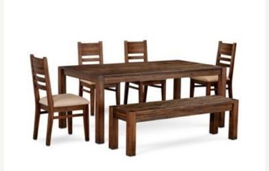 Macy's Wood Table. 60” x 35.5”