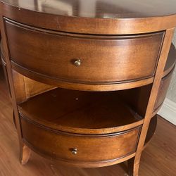 Unique Nightstand Or Accent Solid Wood Table