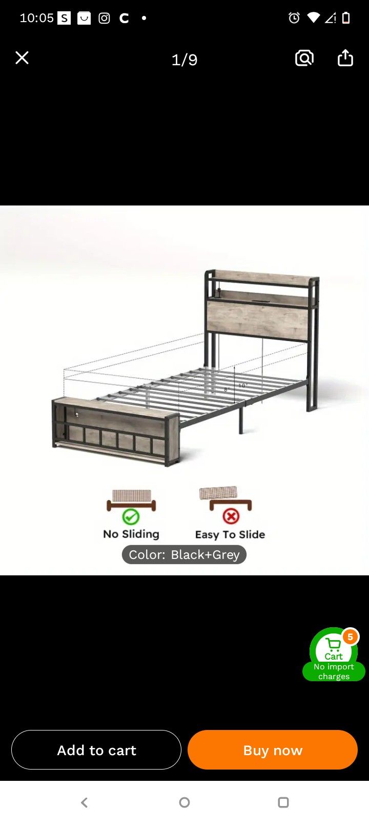 Brand New Twin Bedframe