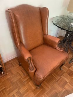 leather arm chair
