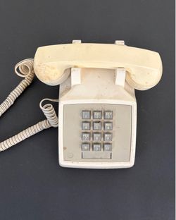 Vintage Push Button Desktop Phone