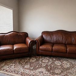 Leather Sofa Set