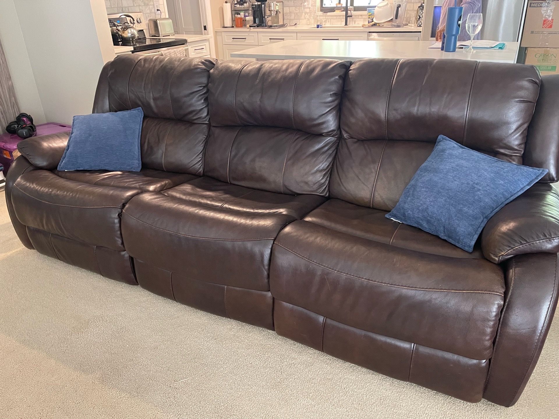 Ashley Furniture Recliner Leather Couch