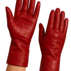 Fownes Red Genuine Leather Gloves – Size 7