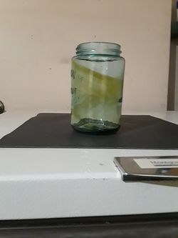 Blue Mason jar