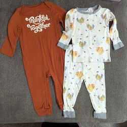 Thanksgiving Baby Bundle of 3 pieces Unisex Size 12 Months