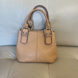Tignanello Leather Beige Purse